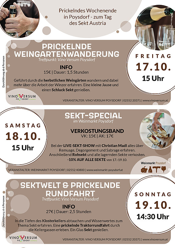 Tag des Sekt Austria 2025 in Poysdorf